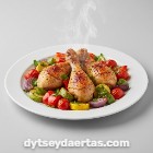 Fırında Sebzeli Piliç Baget