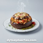 Fırında Tavuklu Bostan Patlıcanı
