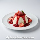 Çilek Soslu Lor Tatlısı