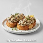 Creamy Mushroom Open-Faced Toast