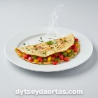 Üç Renkli Biberli Omlet